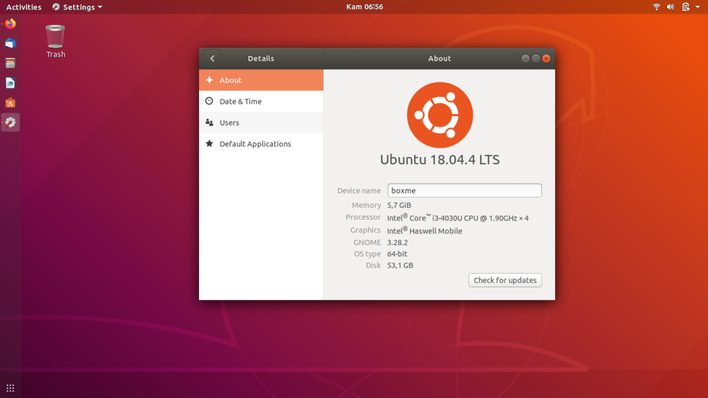 ubuntu 18.04 desktop